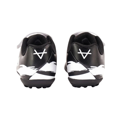 Black - Back - OXEN Childrens-Kids Mini Viper Artificial Ground Football Boots