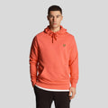 Pink - Front - Lyle & Scott Mens Pull Over Hoodie