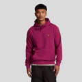 Burgundy - Front - Lyle & Scott Mens Pull Over Hoodie