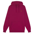 Burgundy - Pack Shot - Lyle & Scott Mens Pull Over Hoodie
