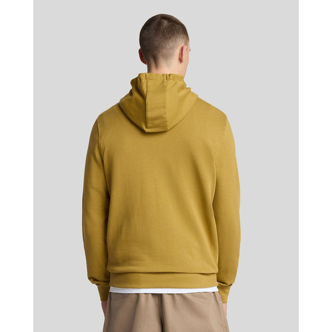 Yellow - Side - Lyle & Scott Mens Pull Over Hoodie