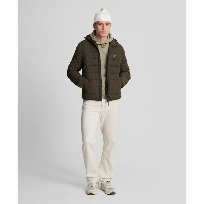 Beige - Back - Lyle & Scott Mens Pull Over Hoodie