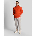 Red - Back - Lyle & Scott Mens Pull Over Hoodie
