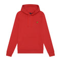Red - Pack Shot - Lyle & Scott Mens Pull Over Hoodie
