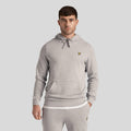 Light Grey - Front - Lyle & Scott Mens Pull Over Hoodie