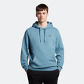 Light Blue - Front - Lyle & Scott Mens Pull Over Hoodie