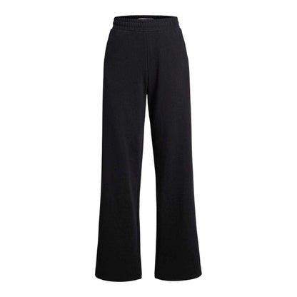 Black - Front - JJXX Womens-Ladies High Rise Wide Leg Sweatpants