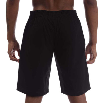 Black - Back - Emporio Armani Mens Logo Branded Tape Shorts