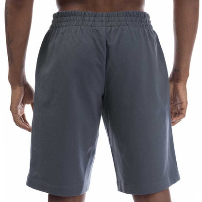 Blue - Back - Emporio Armani Mens Logo Branded Tape Shorts