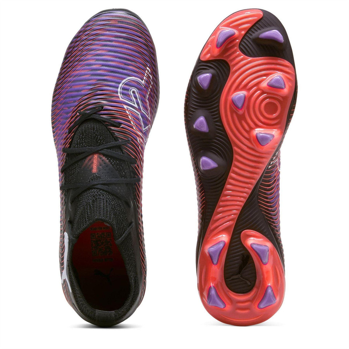 Puma Black - Side - Puma Womens-Ladies Future 8 Pro Firm Ground Football Boots