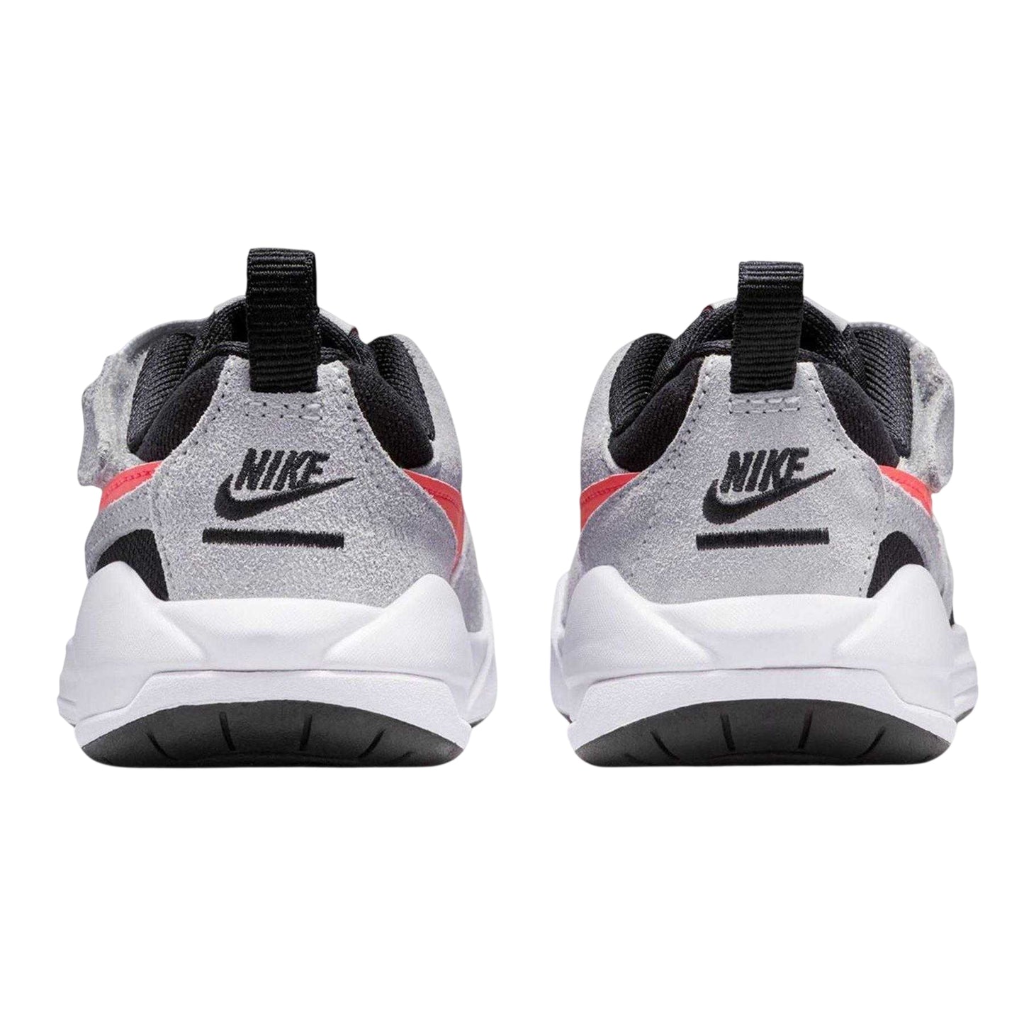 Black-White-Red - Back - Nike Childrens-Kids Air Jordan CMFT Era Suede Panel Trainers