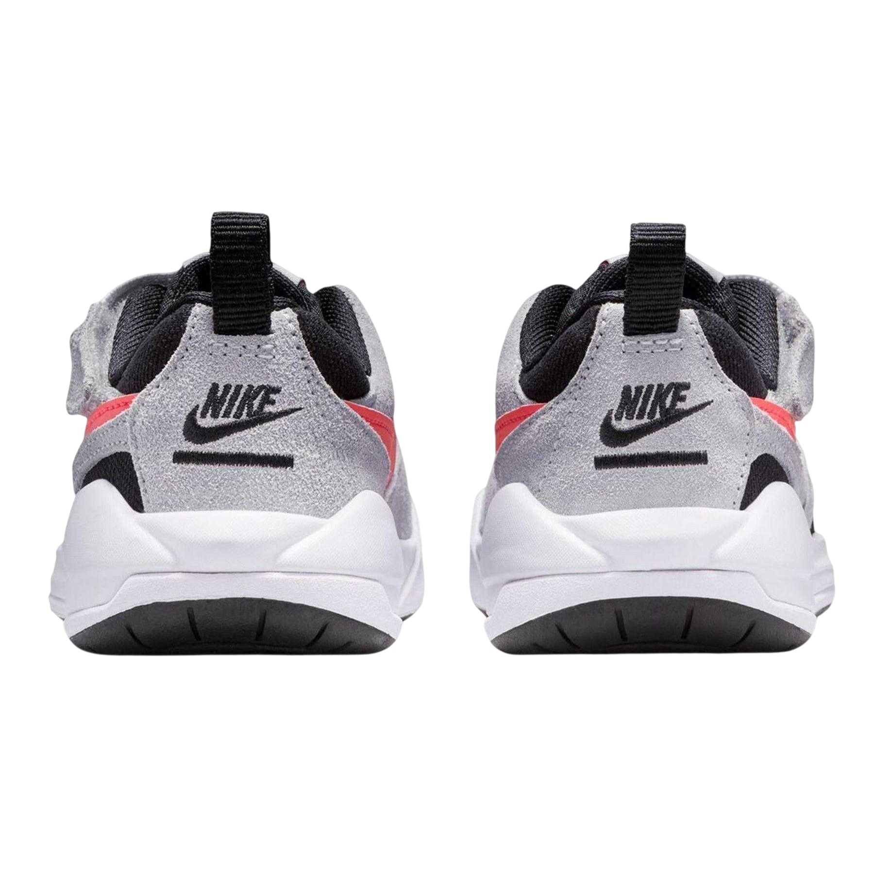 Black-White-Red - Back - Nike Childrens-Kids Air Jordan CMFT Era Suede Panel Trainers
