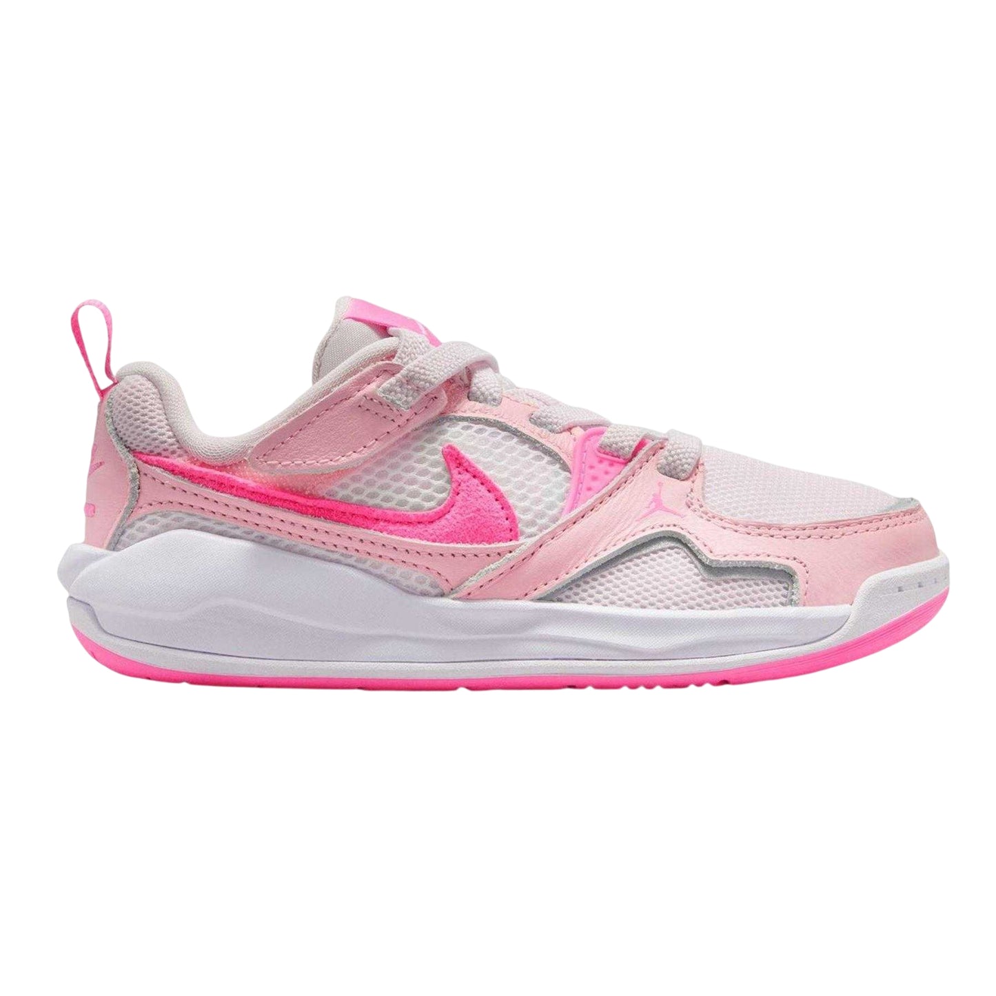 Pink - Front - Nike Childrens-Kids Air Jordan CMFT Era Suede Panel Trainers