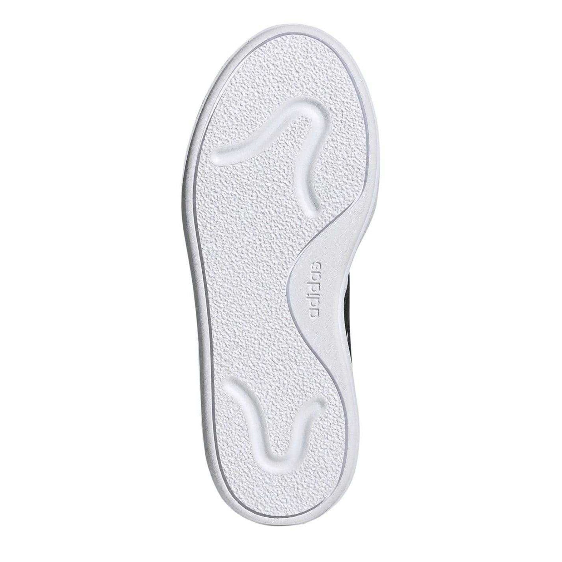 White-Black-Grey - Lifestyle - Adidas Childrens-Kids Courtblock 3 Stripes Court Shoes