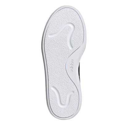 White-Black-Grey - Lifestyle - Adidas Childrens-Kids Courtblock 3 Stripes Court Shoes