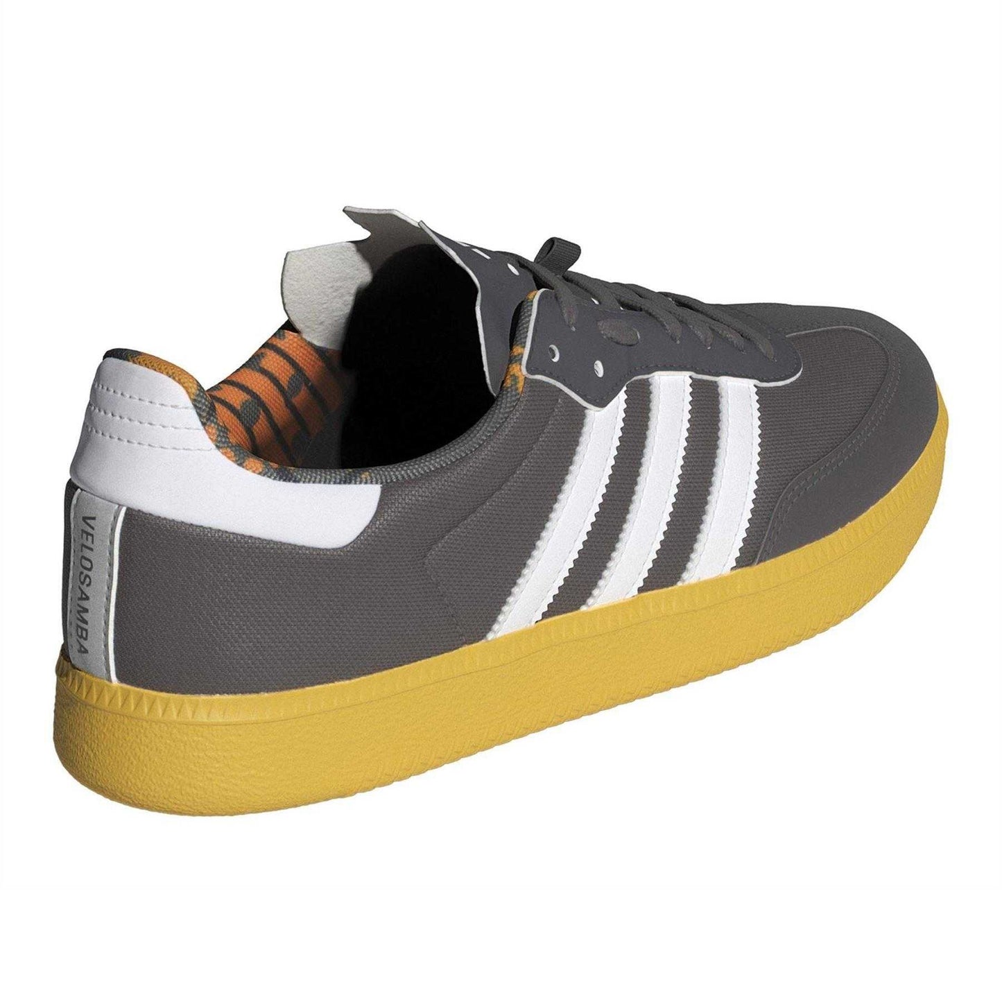 Charcoal - Back - Adidas Childrens-Kids Velosamba 3 Stripes Cycling Trainers