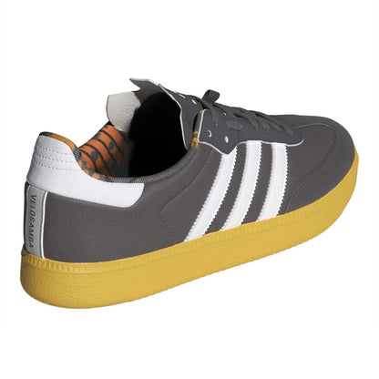 Charcoal - Back - Adidas Childrens-Kids Velosamba 3 Stripes Cycling Trainers