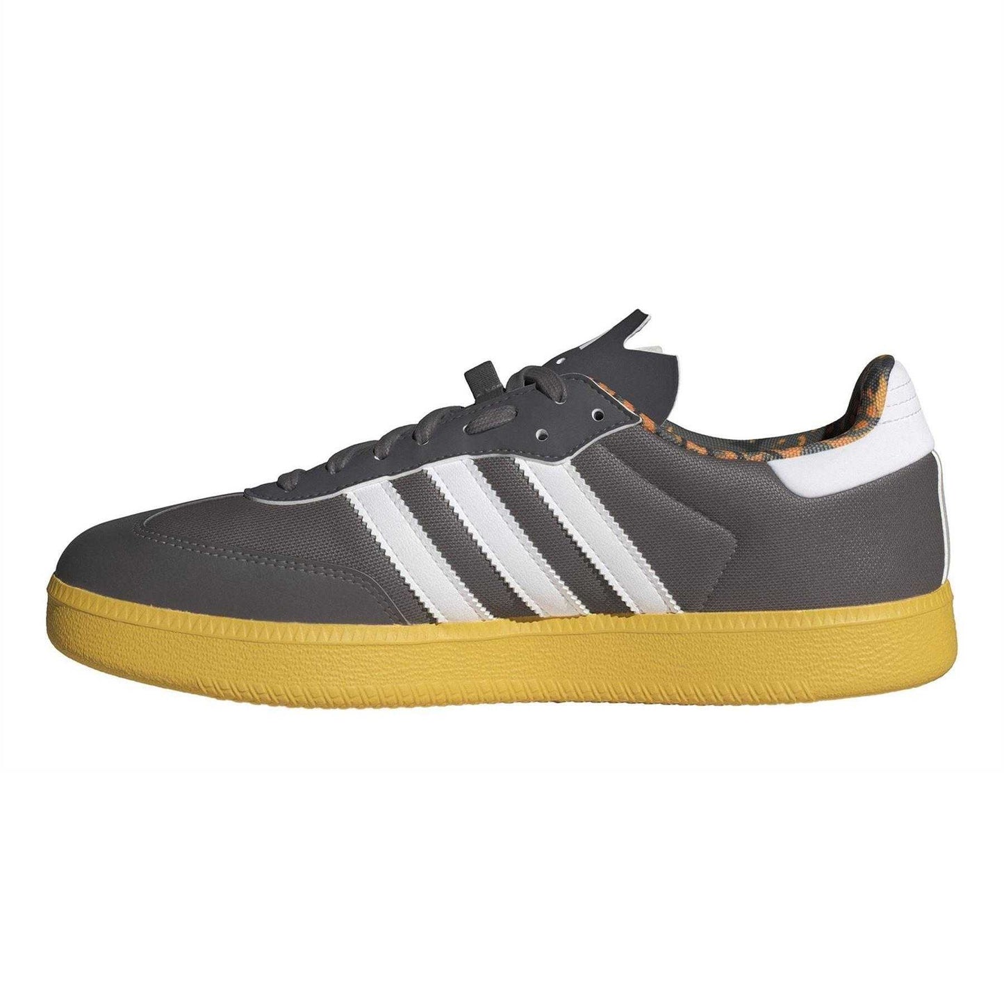 Charcoal - Side - Adidas Childrens-Kids Velosamba 3 Stripes Cycling Trainers