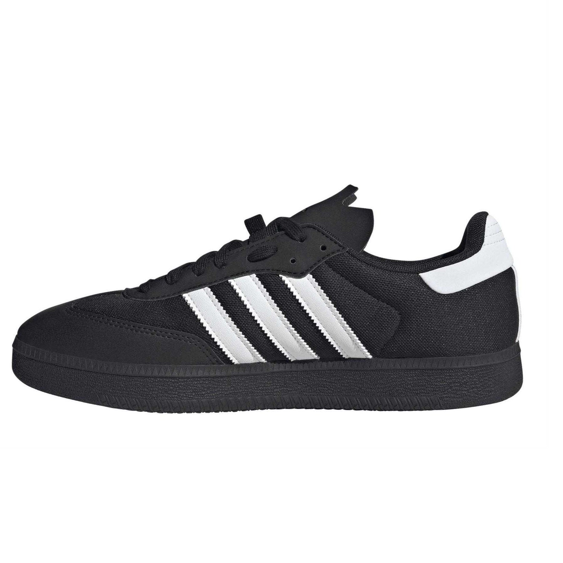 Core Black - Side - Adidas Childrens-Kids Velosamba 3 Stripes Cycling Trainers