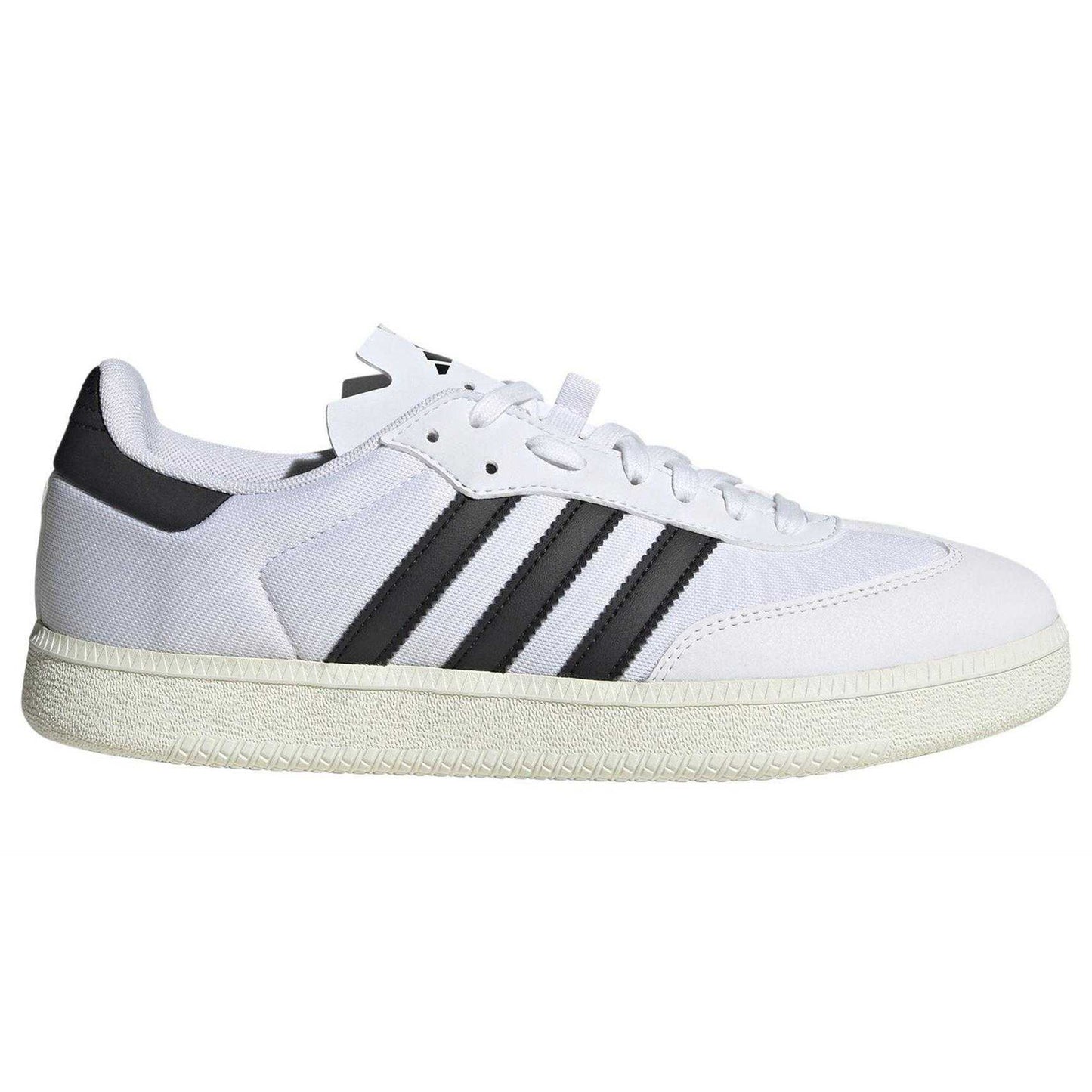 White - Front - Adidas Childrens-Kids Velosamba 3 Stripes Cycling Trainers