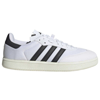 White - Front - Adidas Childrens-Kids Velosamba 3 Stripes Cycling Trainers