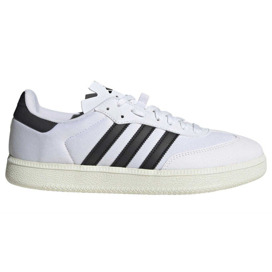 White - Front - Adidas Childrens-Kids Velosamba 3 Stripes Cycling Trainers