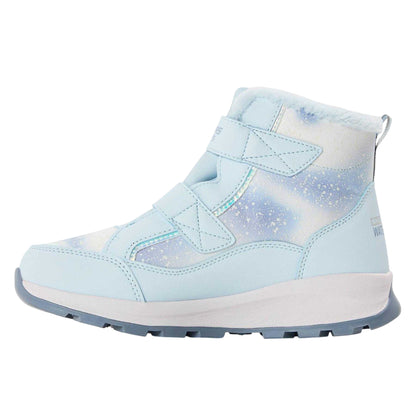 Light Blue - Back - Skechers Childrens-Kids Stormblazer Light Up Waterproof Walking Shoes