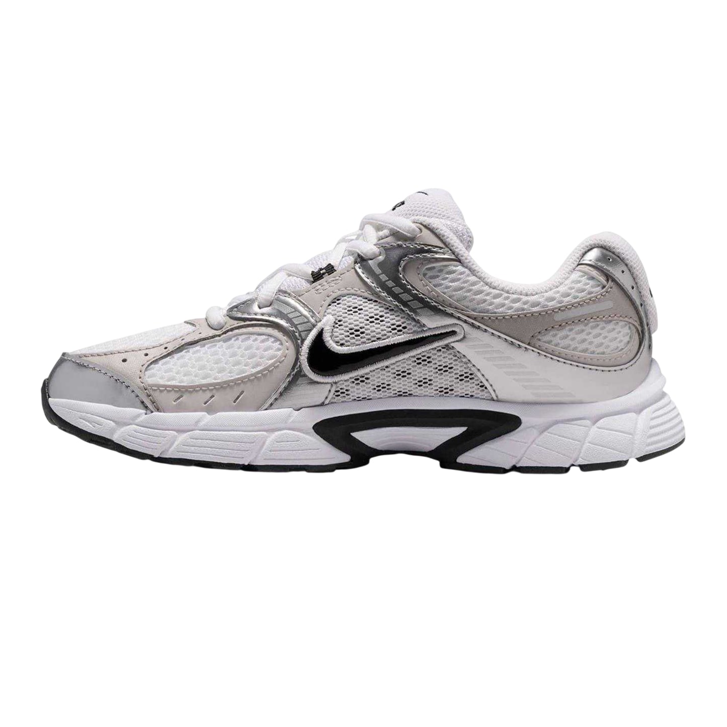 White-Black-Grey - Side - Nike Childrens-Kids V5 RNR Trainers