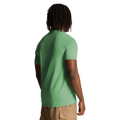 Green - Back - Lyle & Scott Mens Embroidered T-Shirt