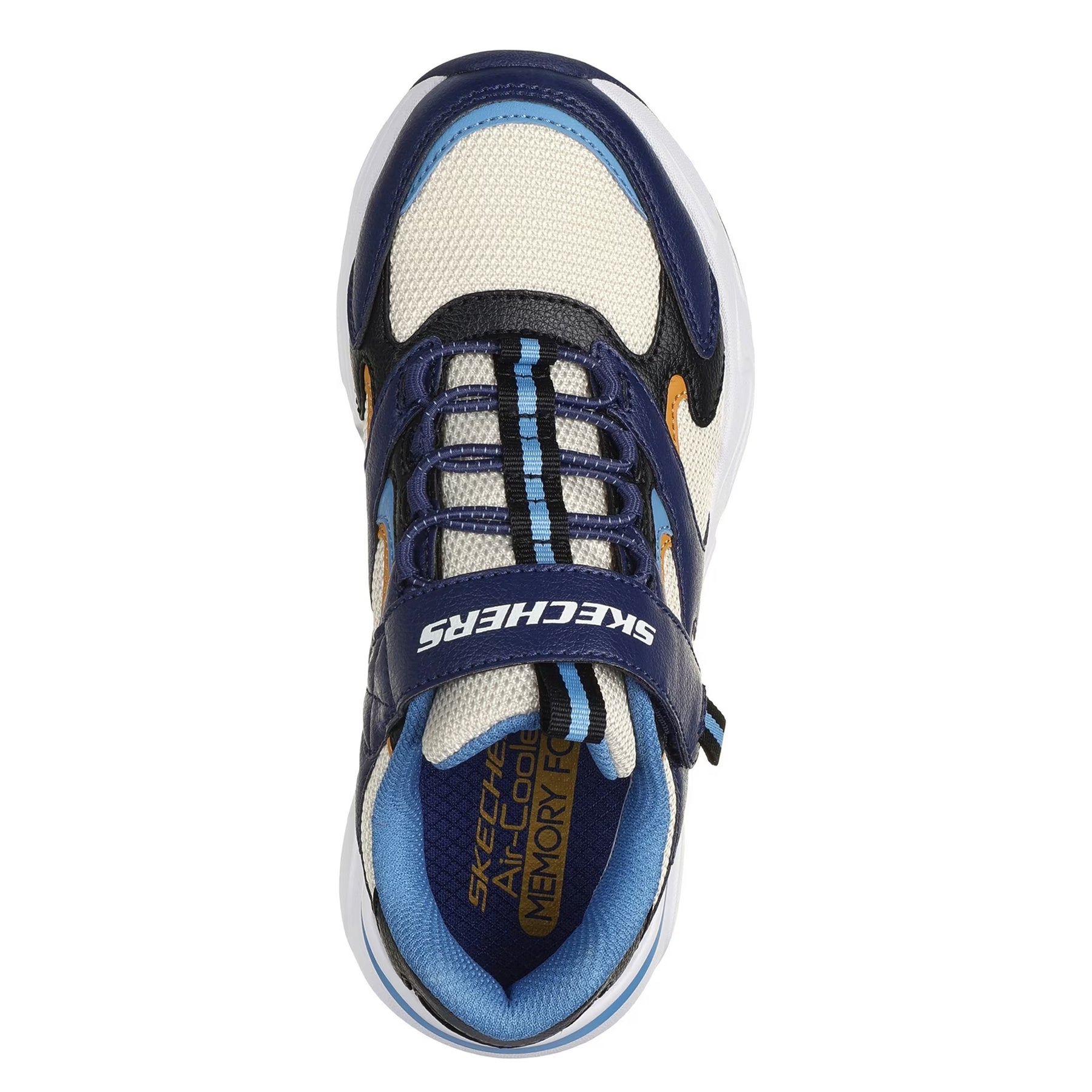 Navy-Multicoloured - Side - Skechers Childrens-Kids Bobsbamina Mesh Trainers