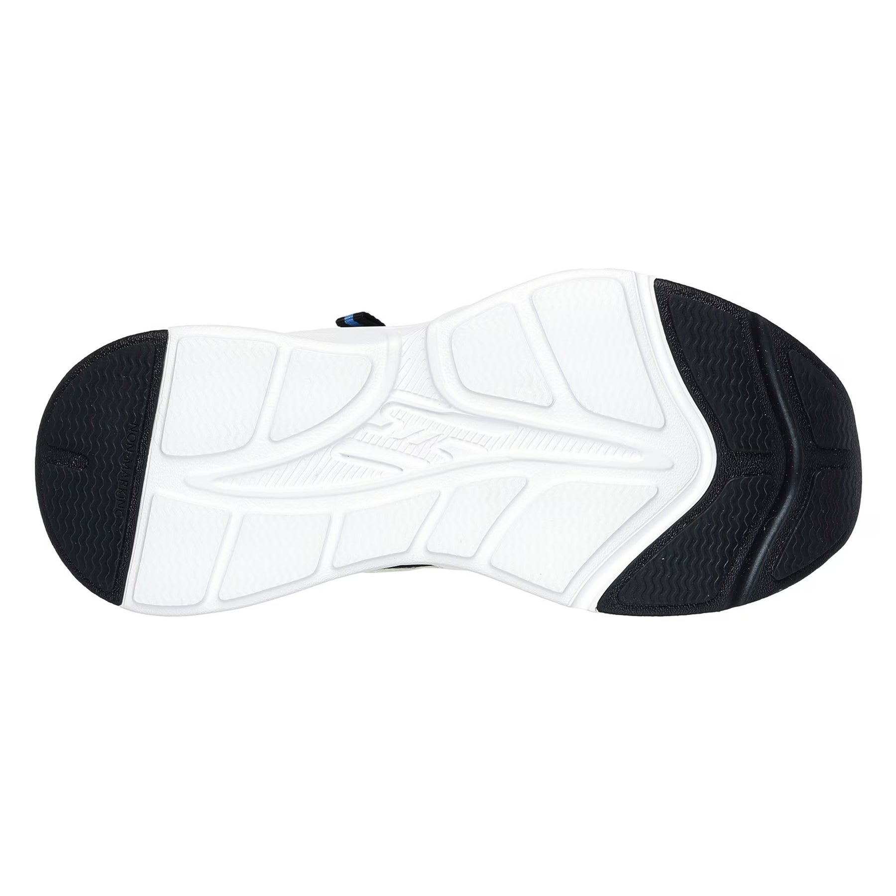 White-Black-Blue - Side - Skechers Childrens-Kids Bobsbamina Mesh Trainers