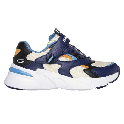 Navy-Multicoloured - Front - Skechers Childrens-Kids Bobsbamina Mesh Trainers
