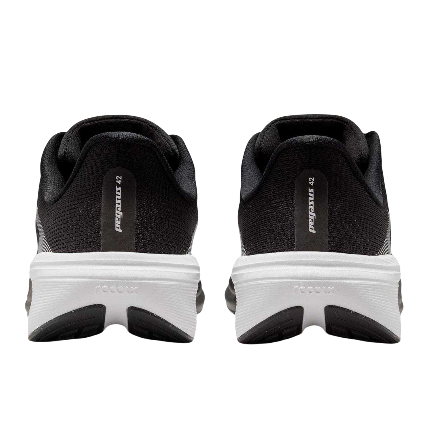 Black-White - Back - Nike Childrens-Kids Air Zoom Cushioned Running Shoes