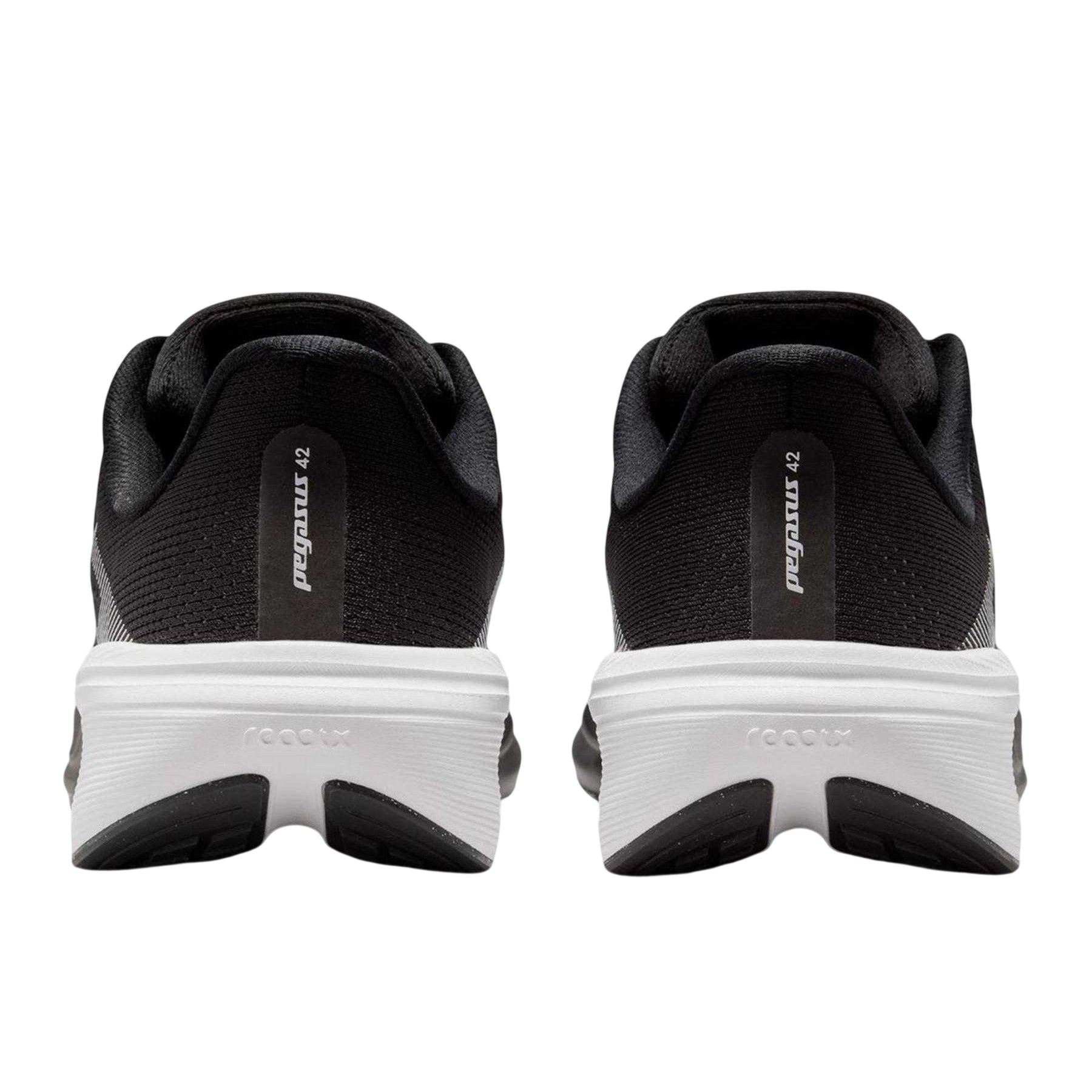 Black-White - Back - Nike Childrens-Kids Air Zoom Cushioned Running Shoes