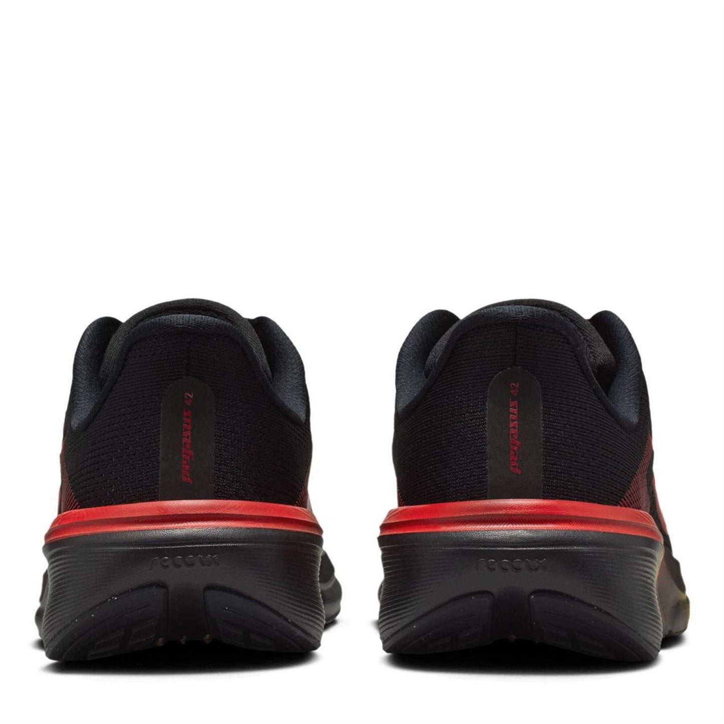 Black-Red - Pack Shot - Nike Childrens-Kids Air Zoom Cushioned Running Shoes