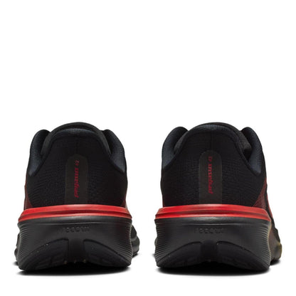 Black-Red - Pack Shot - Nike Childrens-Kids Air Zoom Cushioned Running Shoes