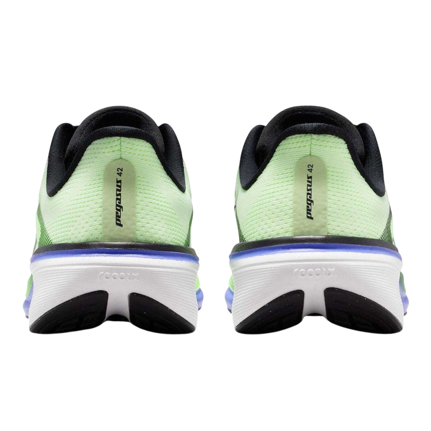Volt-Tint-Lime - Back - Nike Childrens-Kids Air Zoom Cushioned Running Shoes