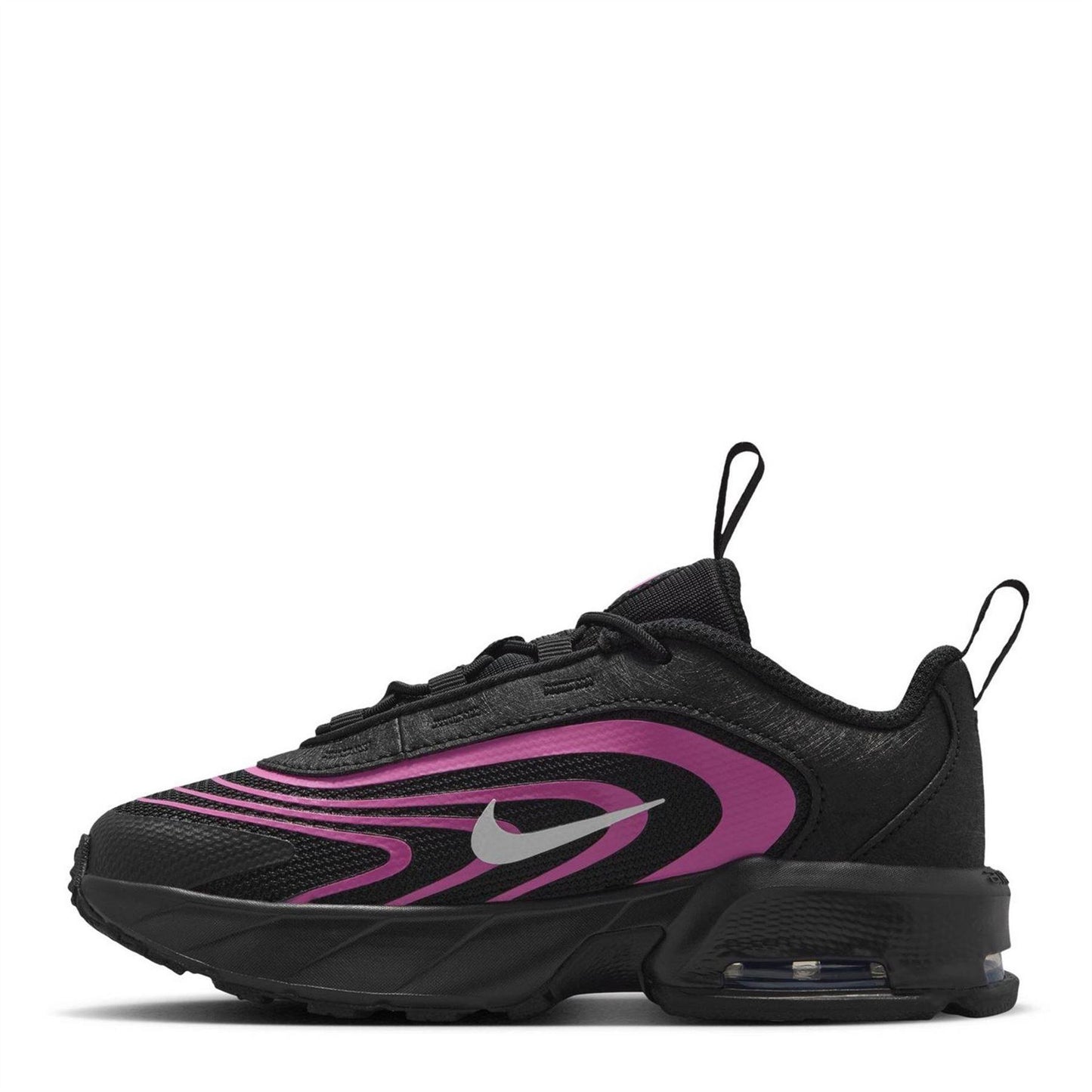 Black-Pink - Back - Nike Childrens-Kids Air Max Fire Trainers