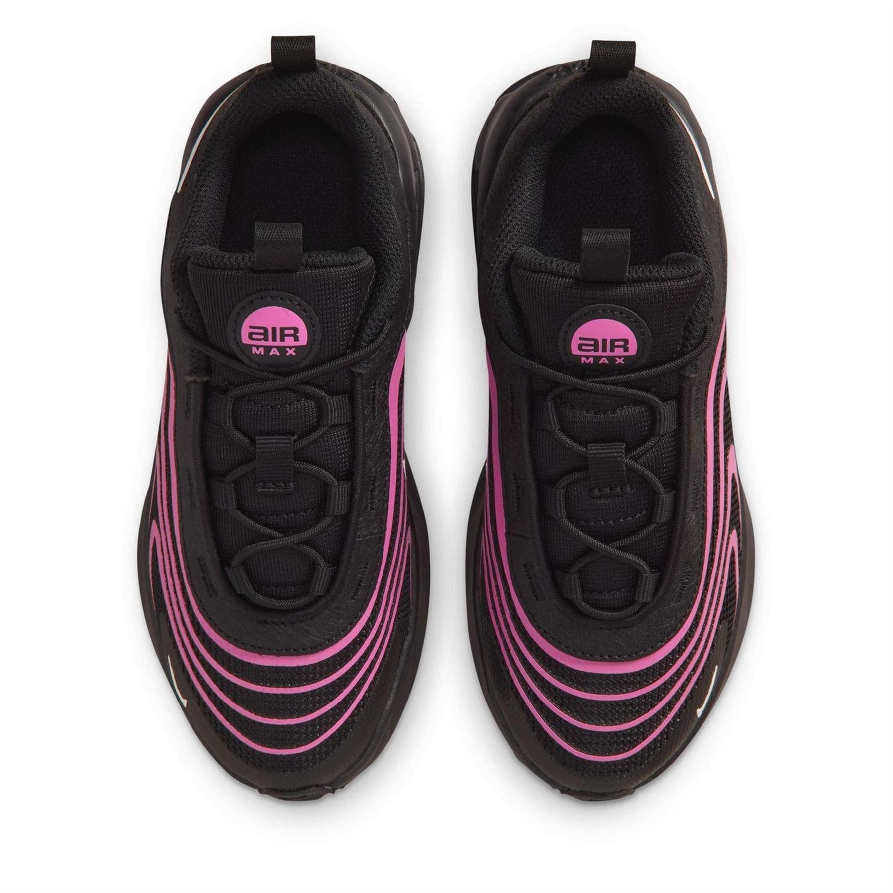 Black-Pink - Pack Shot - Nike Childrens-Kids Air Max Fire Trainers