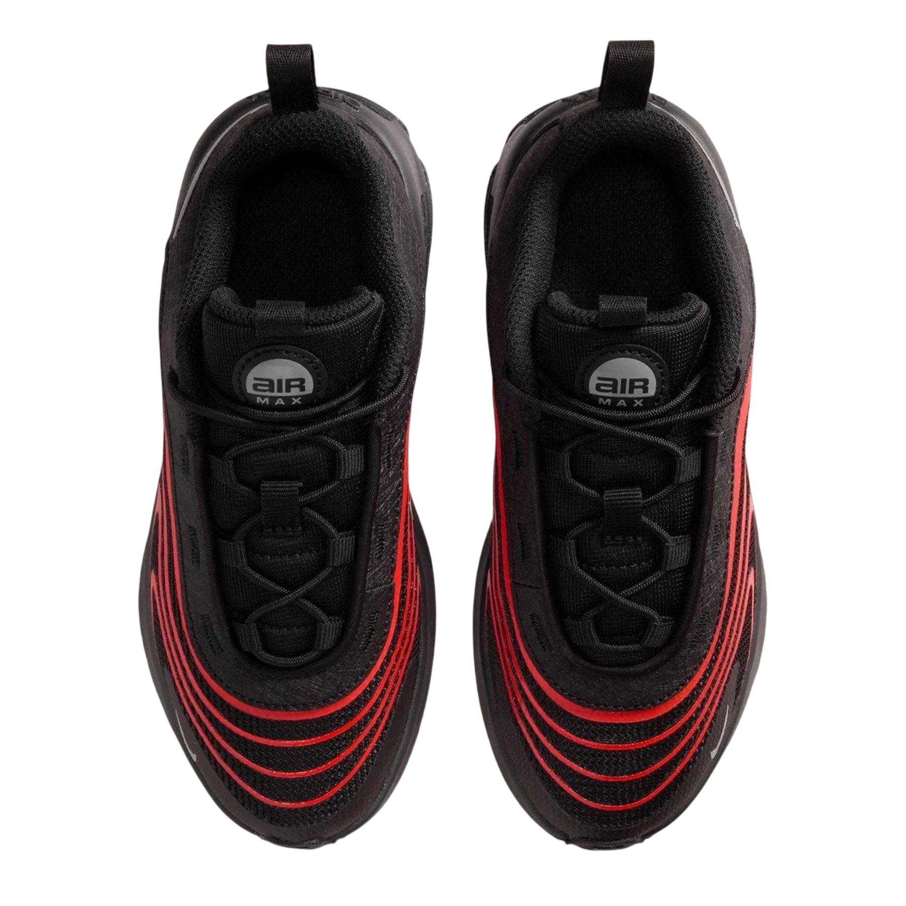 Black-Orange - Side - Nike Childrens-Kids Air Max Fire Trainers