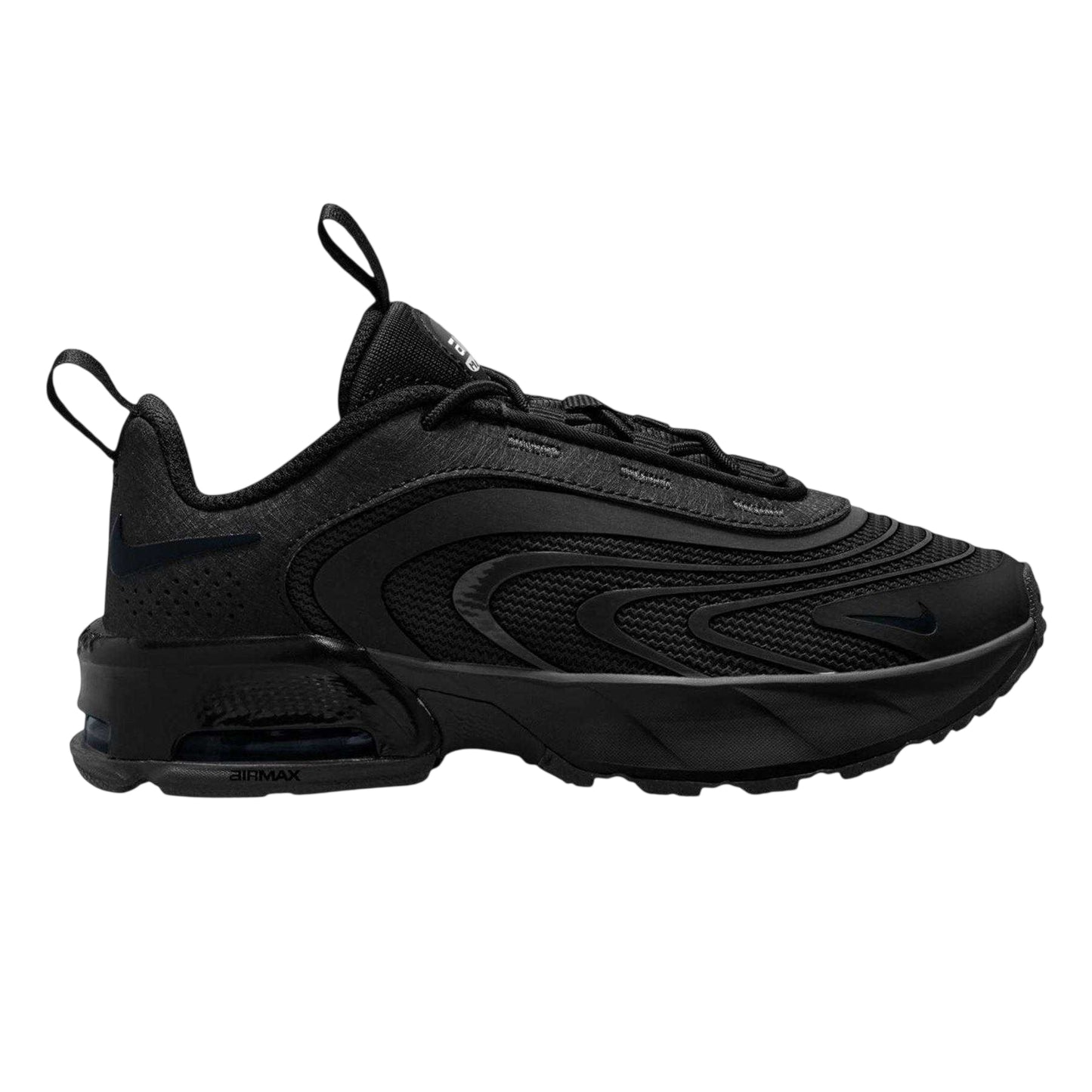Triple Black - Front - Nike Childrens-Kids Air Max Fire Trainers