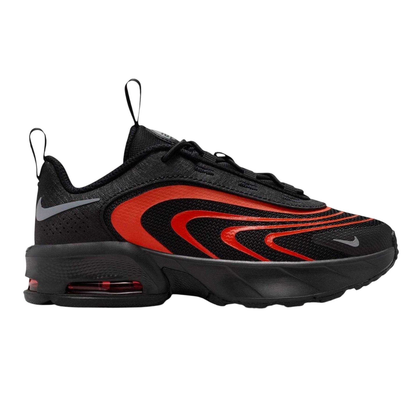 Black-Orange - Front - Nike Childrens-Kids Air Max Fire Trainers
