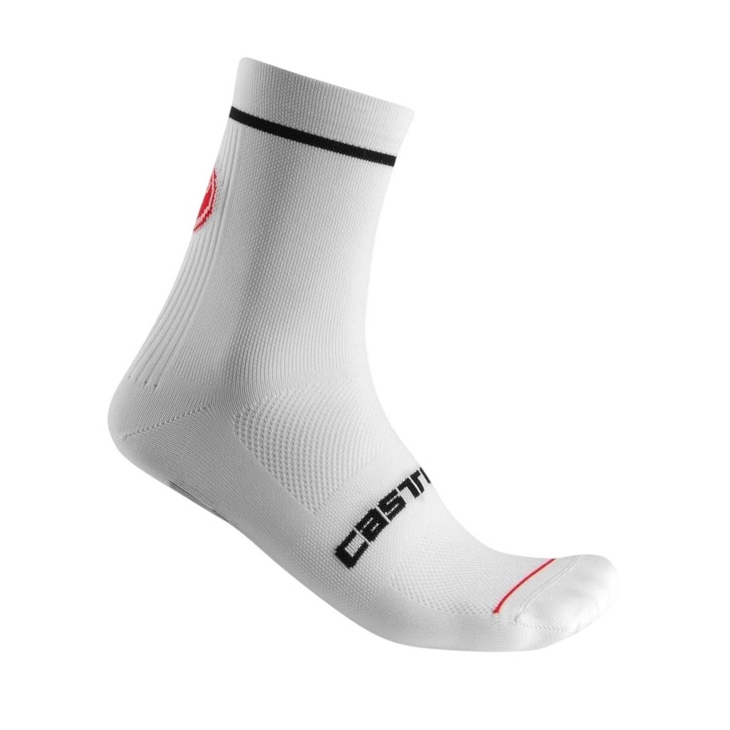 White - Front - Castelli Mens Entrata Socks