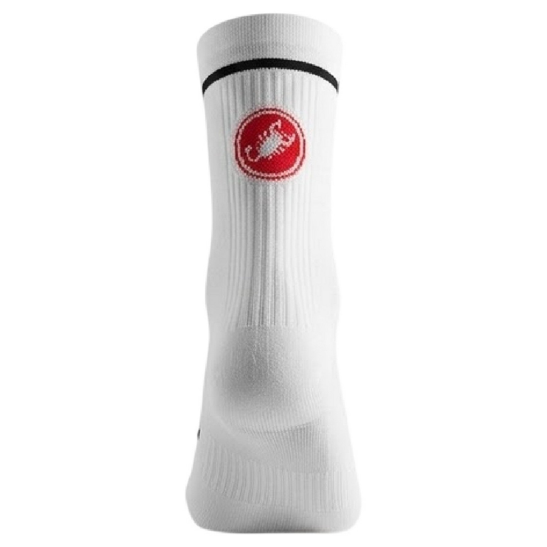 White - Back - Castelli Mens Entrata Socks