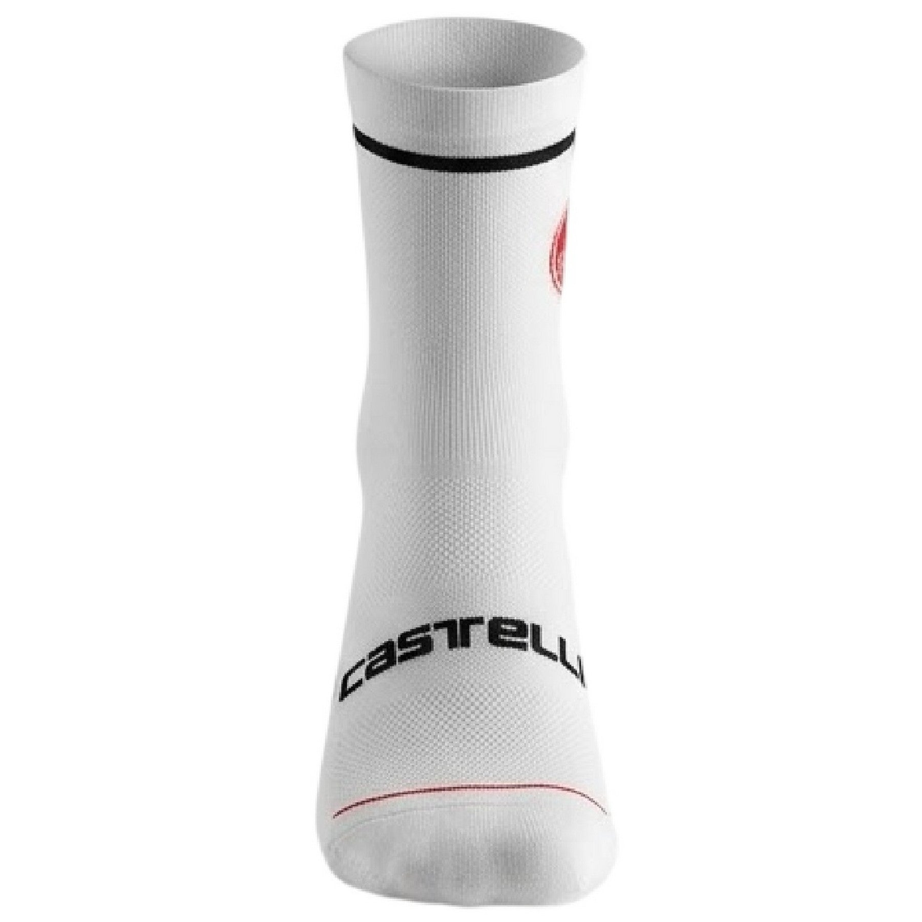 White - Side - Castelli Mens Entrata Socks