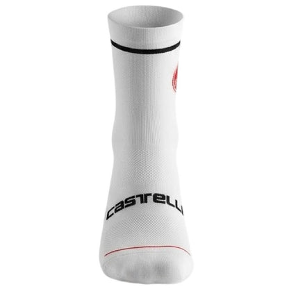 White - Side - Castelli Mens Entrata Socks