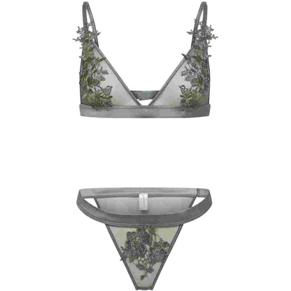 Green - Front - Glamorous Womens-Ladies Sheer Thong
