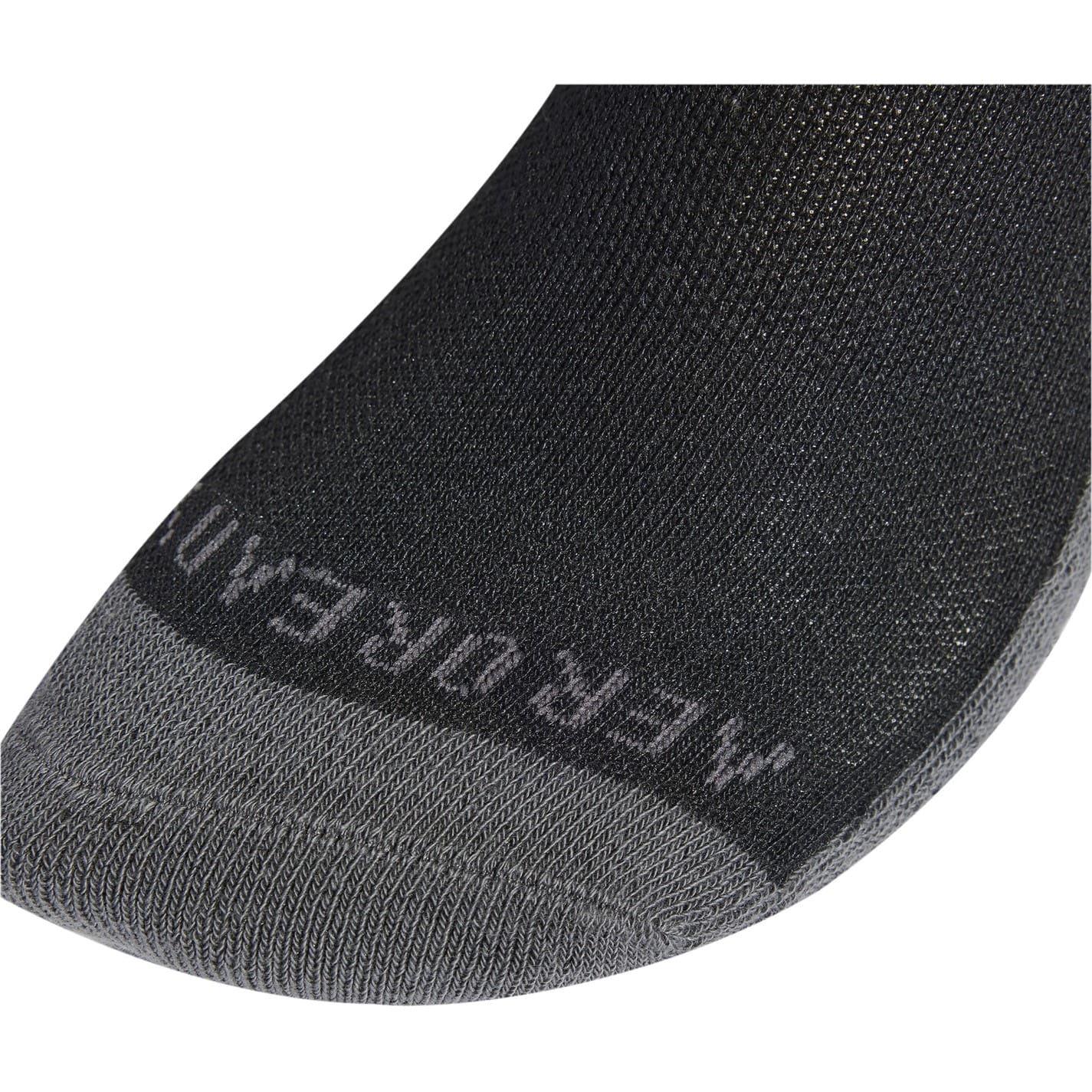 Black-Grey - Back - Adidas Childrens-Kids Aeroready Crew Socks (Pack of 6)
