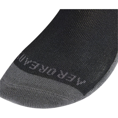 Black-Grey - Back - Adidas Childrens-Kids Aeroready Crew Socks (Pack of 6)