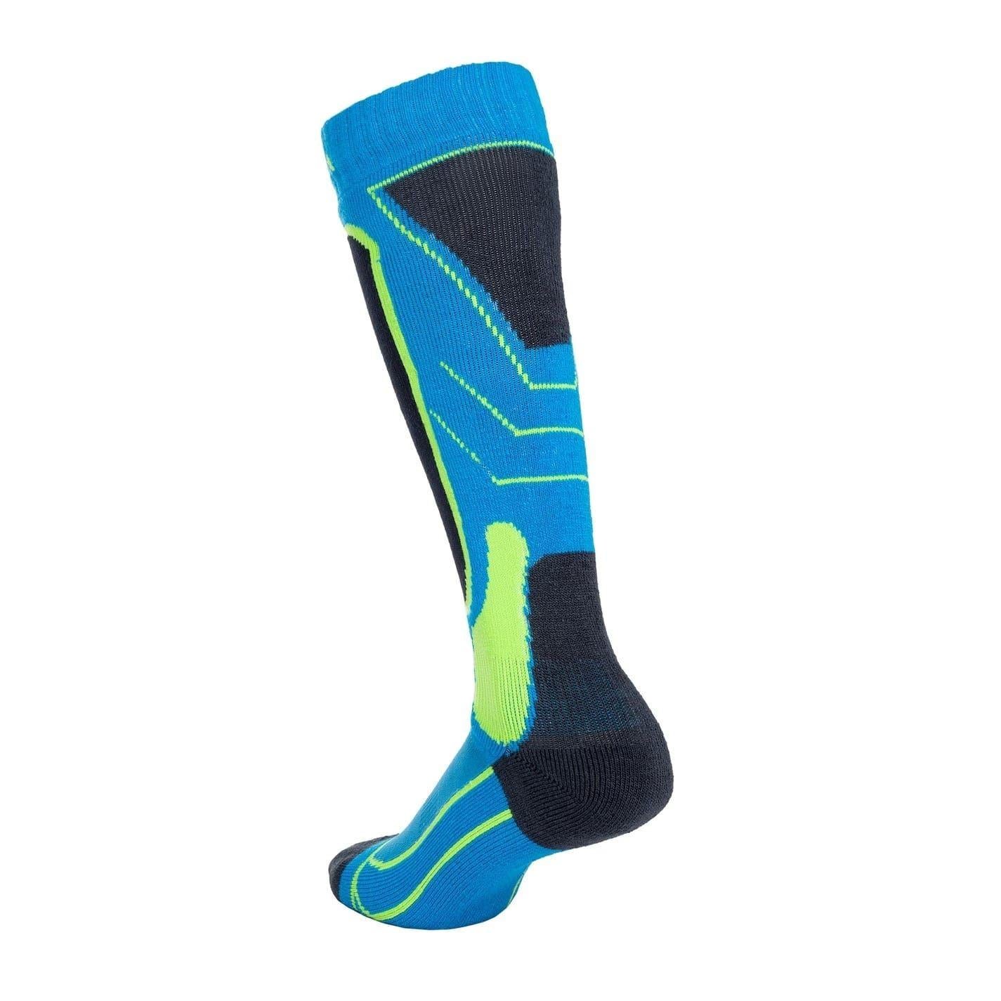 Blue - Side - Nevica Childrens-Kids Meribel Ski Socks (Pack of 2)